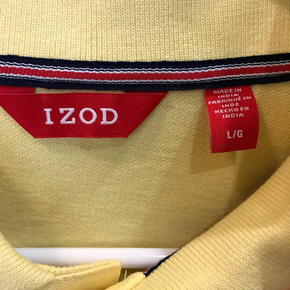 IZOD Men’s Large Yellow Polo Shirt